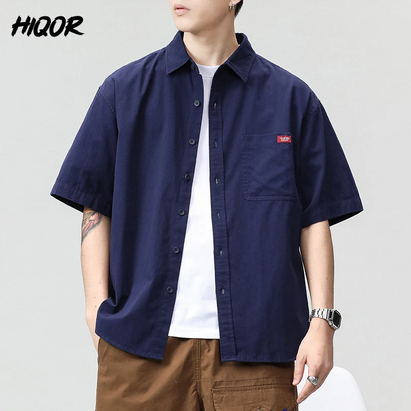 New Mens Short Sleeve T-Shirts Summer Trendy Breathable Loose Youth Basic Cotton Baggy Tops Solid Color Stand Up Collar Shirts
New Mens Short Sleeve T-Shirts Summer Trendy Breathable Loose Youth Basic Cotton Baggy Tops Solid Color Stand Up Collar Shirts