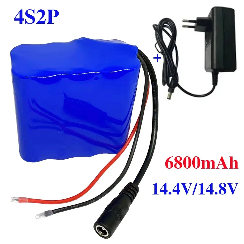 14.8V/14.4V 6.8AH 18650 Lithium Battery Pack 4S2P 6800mAh Built-in 10A BMS for Bluetooth Speakers and Night Fishing Lights
14.8V/14.4V 6.8AH 18650 Lithium Battery Pack 4S2P 6800mAh Built-in 10A BMS for Bluetooth Speakers and Night Fishing Lights