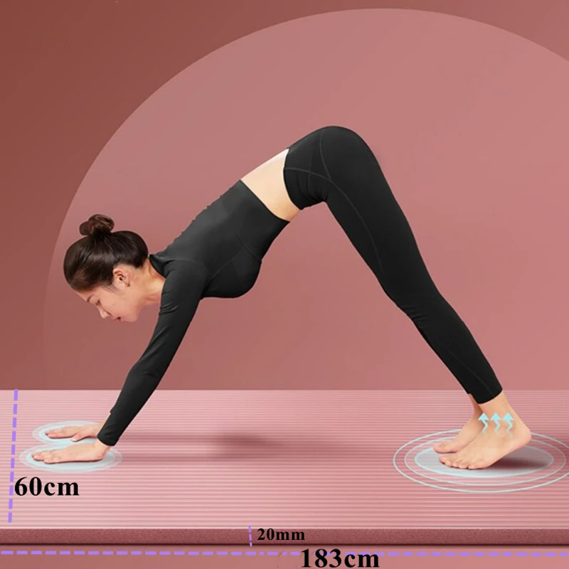 20MM Extra Thick 183cmX60cm Yoga Mats Bandage Training Gym NBR Non-slip Exercise Mat Fitness Pilates Workout Gym Mats With
20MM Extra Thick 183cmX60cm Yoga Mats Bandage Training Gym NBR Non-slip Exercise Mat Fitness Pilates Workout Gym Mats With