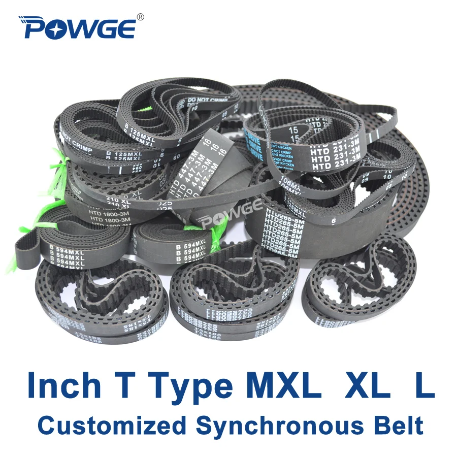 POWGE трапециевидный дюйм MXL XL XXL L H XH XXH T2.5 T5 T10 T20 AT5 AT10 синхронный ремень резиновый под заказ различные шкивы для зубчатого ремня
POWGE трапециевидный дюйм MXL XL XXL L H XH XXH T2.5 T5 T10 T20 AT5 AT10 синхронный ремень резиновый под заказ различные шкивы для зубчатого ремня