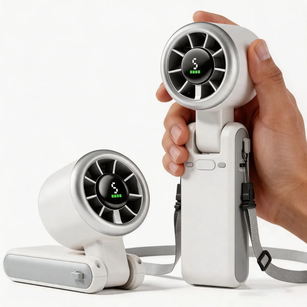 Portable Mini Handheld Fan USB Rechargeable Long Battery Life 3-in-1 Personal Turbo Cooling Fan for Outdoor, Travel, Office
Portable Mini Handheld Fan USB Rechargeable Long Battery Life 3-in-1 Personal Turbo Cooling Fan for Outdoor, Travel, Office