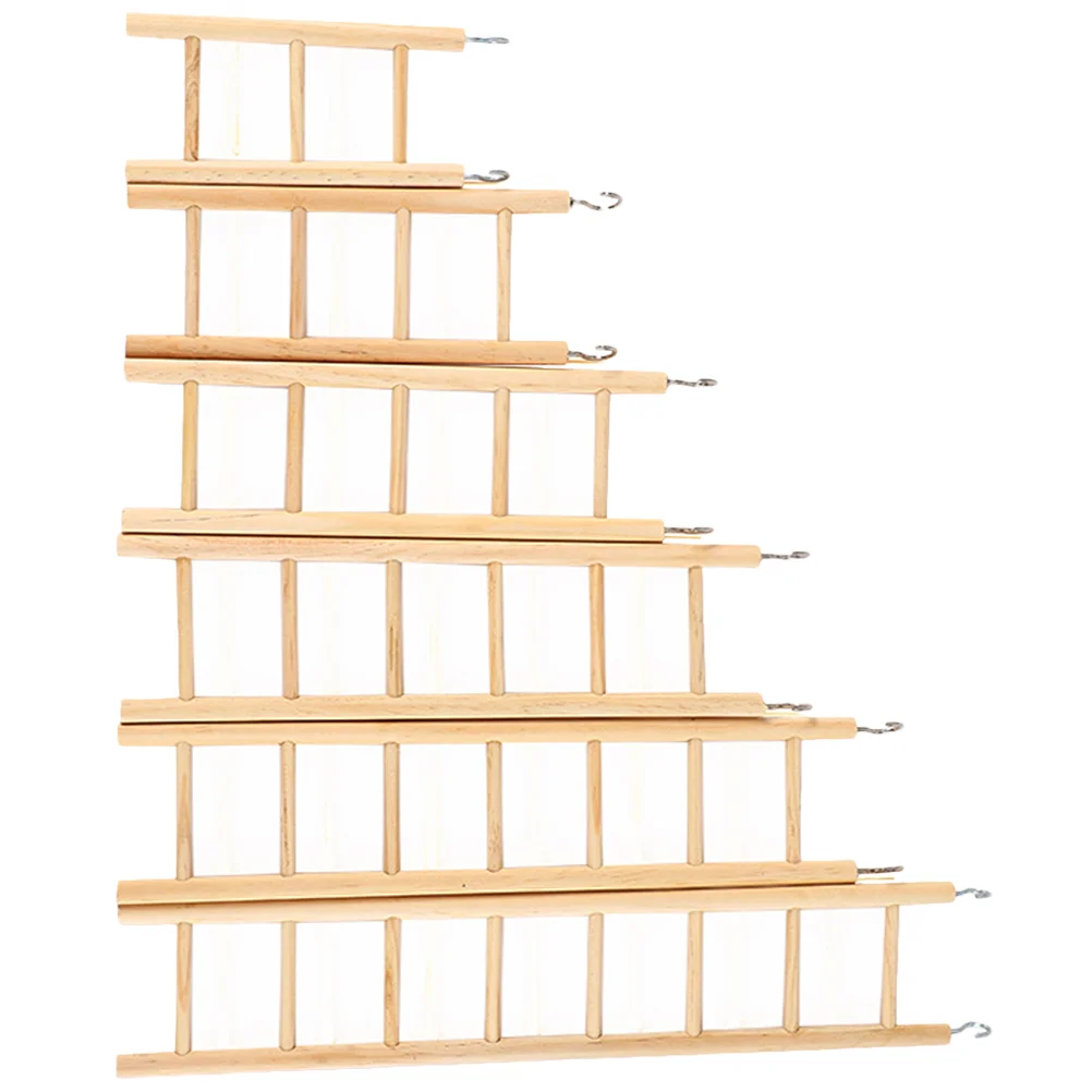 6 Pcs Wooden Ladder Hamster Climbing Bird Cage Toys Supplies for Birds Grinding Claw Parrots
6 Pcs Wooden Ladder Hamster Climbing Bird Cage Toys Supplies for Birds Grinding Claw Parrots