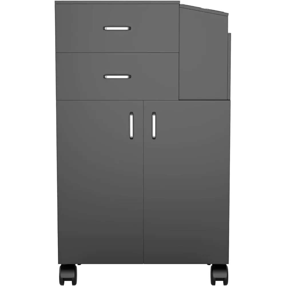 Salon Trolley Cart with Wheels, 2 Drawer Salon Rolling Cart w/5 Hair Dryer Holders & 1 Large Cabinet
Salon Trolley Cart with Wheels, 2 Drawer Salon Rolling Cart w/5 Hair Dryer Holders & 1 Large Cabinet