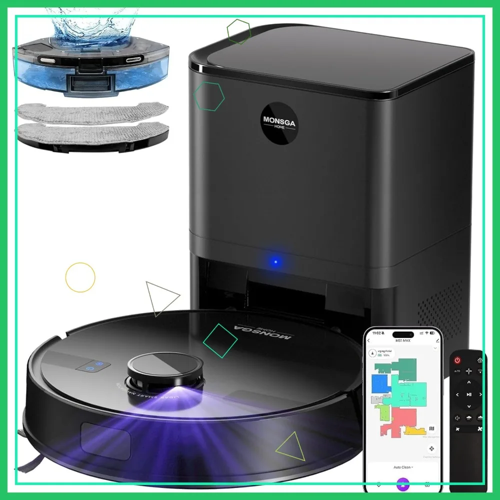 Робот-пылесос 6000Pa с самоочищающейся станцией, лидарной навигацией, 180 минутами работы, управлением через приложение/голосом для твердых полов и ковров
Робот-пылесос 6000Pa с самоочищающейся станцией, лидарной навигацией, 180 минутами работы, управлением через приложение/голосом для твердых полов и ковров