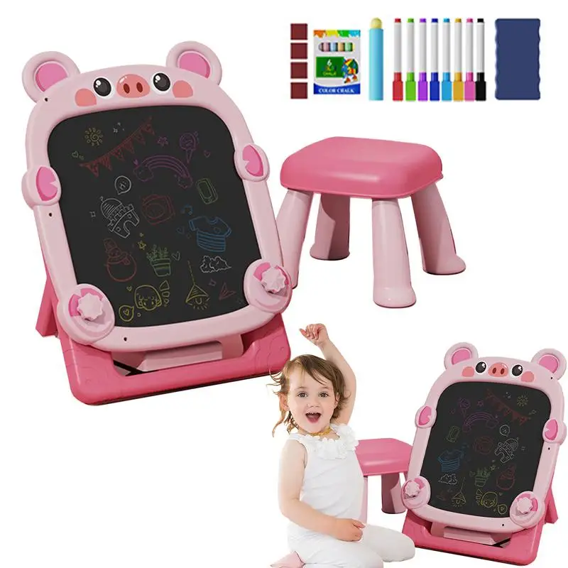 Double Sided Drawing Board Adjustable Standing Double-Sided Magnetic Whiteboard Foldable Bracket Magnetic Chalk Board And White
Double Sided Drawing Board Adjustable Standing Double-Sided Magnetic Whiteboard Foldable Bracket Magnetic Chalk Board And White