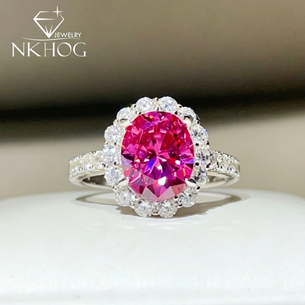 NKHOG 3CT Oval Moissanite S925 Silver Rings For Women Pink/Green/Red Lab Diamond Wedding Band Party Gifts Fine Jewelry Certified
NKHOG 3CT Oval Moissanite S925 Silver Rings For Women Pink/Green/Red Lab Diamond Wedding Band Party Gifts Fine Jewelry Certified