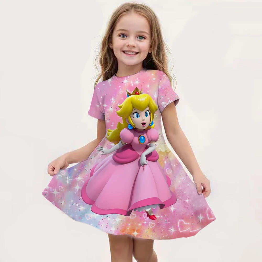 Potdemiel Cosplay Peach Costume Girl Summer Bubble Sleeve Princess Elegant Dress Kids Halloween Christmas Party Dress Children
Potdemiel Cosplay Peach Costume Girl Summer Bubble Sleeve Princess Elegant Dress Kids Halloween Christmas Party Dress Children