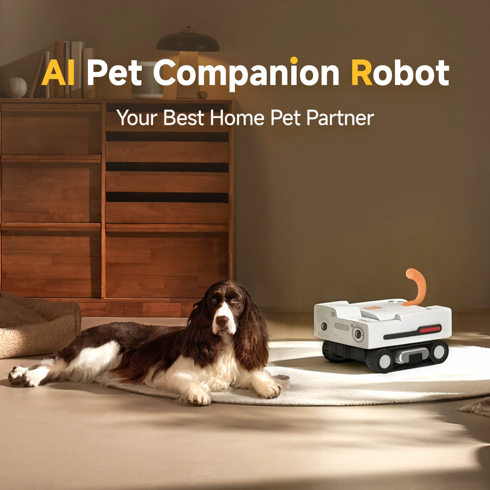 Pickfun A3 Self-Moving Pets Camera AI-Powered Rover With Auto Tracking 2K Live View Auto-Recharge 2-Way Talk
Pickfun A3 Self-Moving Pets Camera AI-Powered Rover With Auto Tracking 2K Live View Auto-Recharge 2-Way Talk