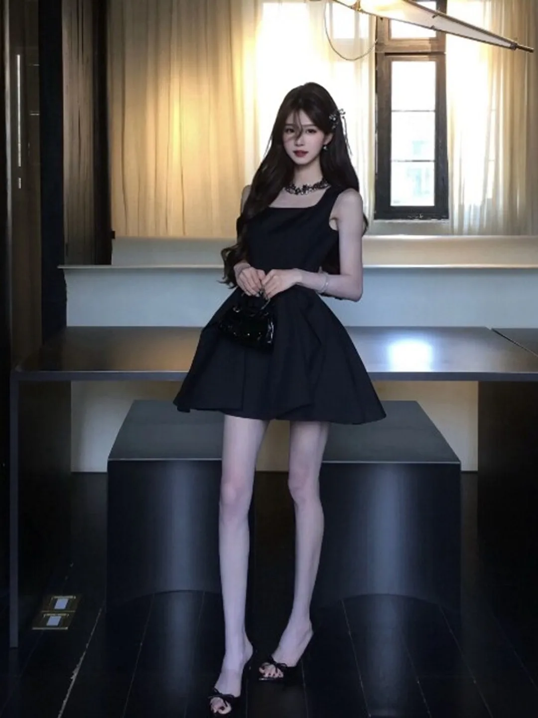 Hebden Style Unique Super Cute Puffy Waist Short Skirt Small Fashionable Black Strapless Dress Summer City Commute Business D...
Hebden Style Unique Super Cute Puffy Waist Short Skirt Small Fashionable Black Strapless Dress Summer City Commute Business D...