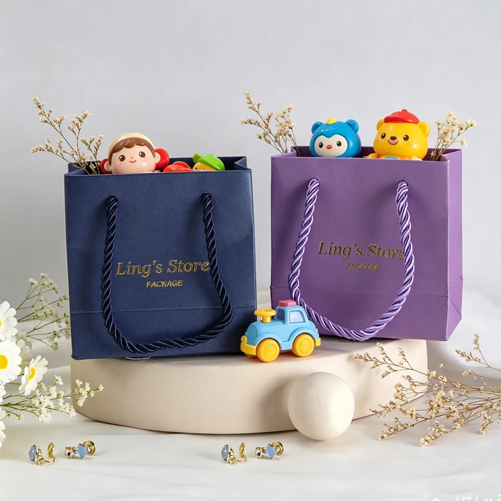 20/50/100Pcs Personalized Logo Paper Tote Bag with Handle Gift Packaging Pouch For Jewelry Clothes Flower Cosmetic Wedding Favor
20/50/100Pcs Personalized Logo Paper Tote Bag with Handle Gift Packaging Pouch For Jewelry Clothes Flower Cosmetic Wedding Favor