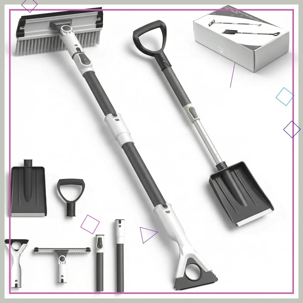 Удлиняемая щетка для снега и скребок для льда 47,3 дюйма для лобового стекла автомобиля, сверхпрочный алюминиевый корпус с пенопластовой ручкой для окон внедорожников и грузовиков
Удлиняемая щетка для снега и скребок для льда 47,3 дюйма для лобового стекла автомобиля, сверхпрочный алюминиевый корпус с пенопластовой ручкой для окон внедорожников и грузовиков