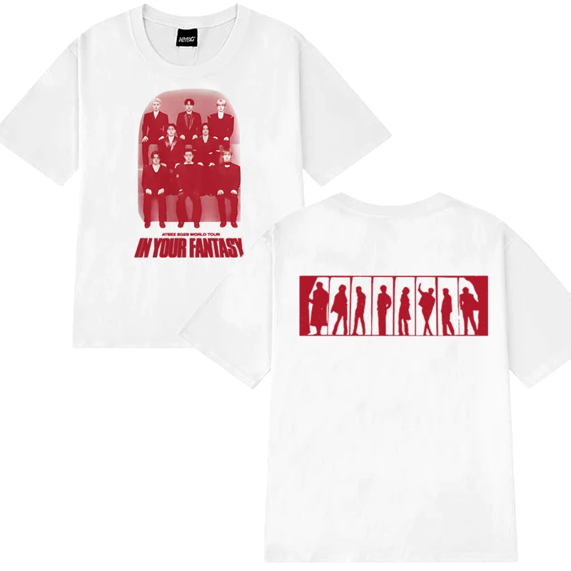 ATEEZ In Your Fantasy 2025 Tour Merch T shirt Kpop Unisex Fashion Y2k short sleeve T-shirts Men Women Oversized 100% Cotton Tops
ATEEZ In Your Fantasy 2025 Tour Merch T shirt Kpop Unisex Fashion Y2k short sleeve T-shirts Men Women Oversized 100% Cotton Tops