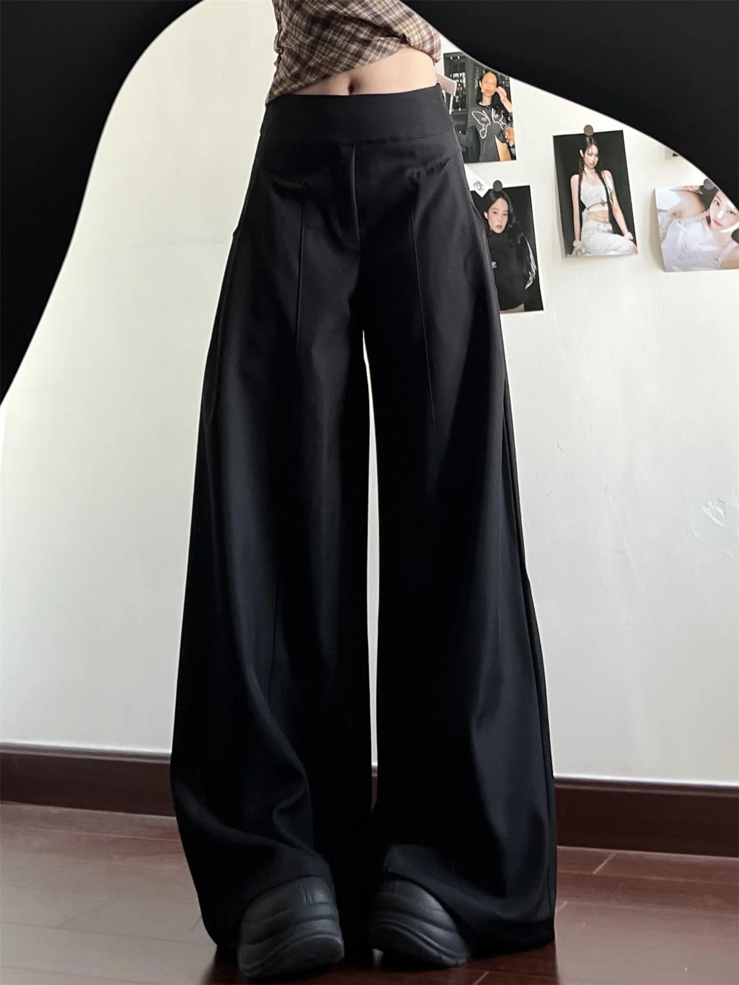 High Waist Extended Length Casual Wide Leg Suit Pants for Taller Women Spring Season Slimming Design Floor Length Trousers
High Waist Extended Length Casual Wide Leg Suit Pants for Taller Women Spring Season Slimming Design Floor Length Trousers