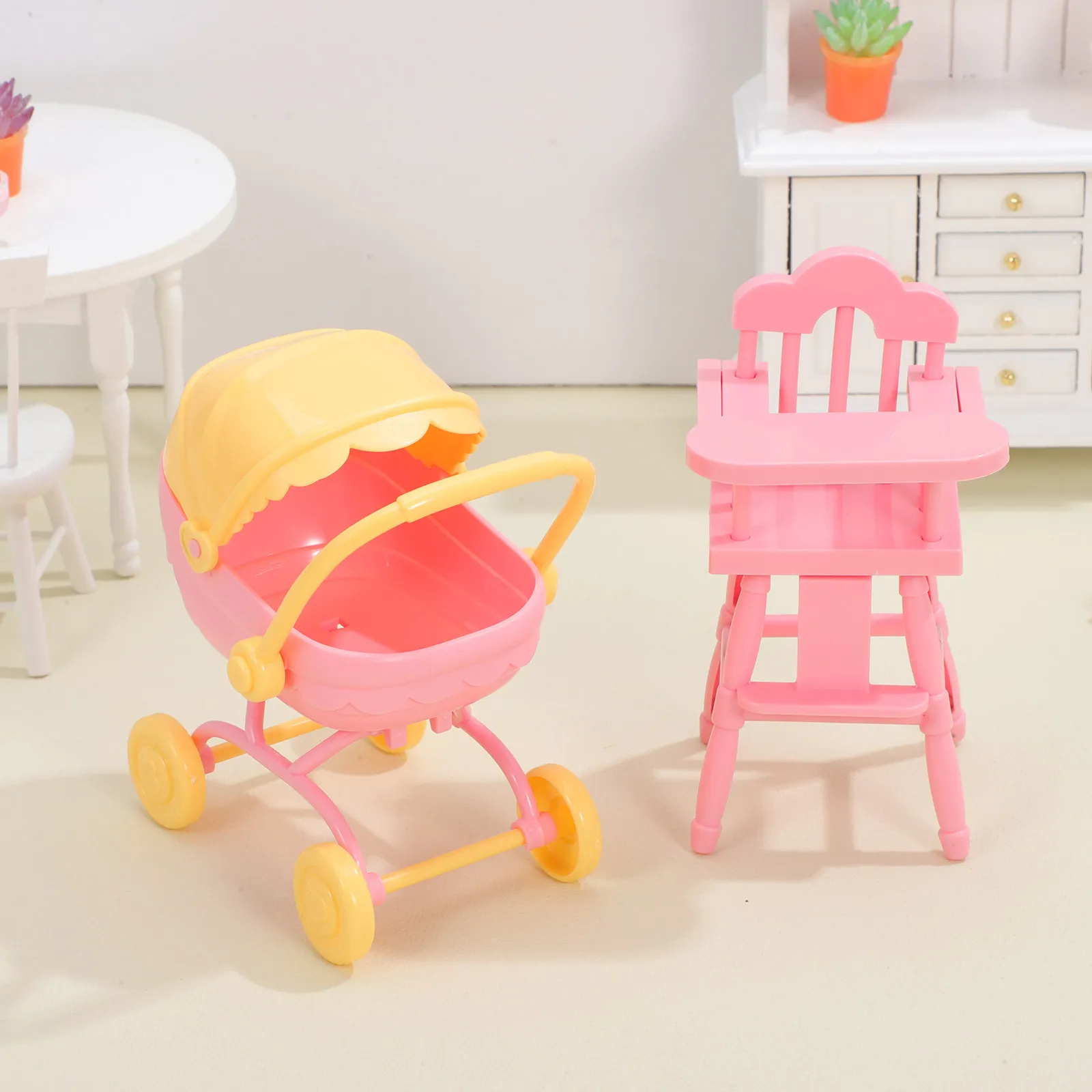 1Set Miniature Baby Carriage Stroller High Chair Combo Ultra Compact Realistic Playset for Toddlers Lightweight Portable ABS
1Set Miniature Baby Carriage Stroller High Chair Combo Ultra Compact Realistic Playset for Toddlers Lightweight Portable ABS