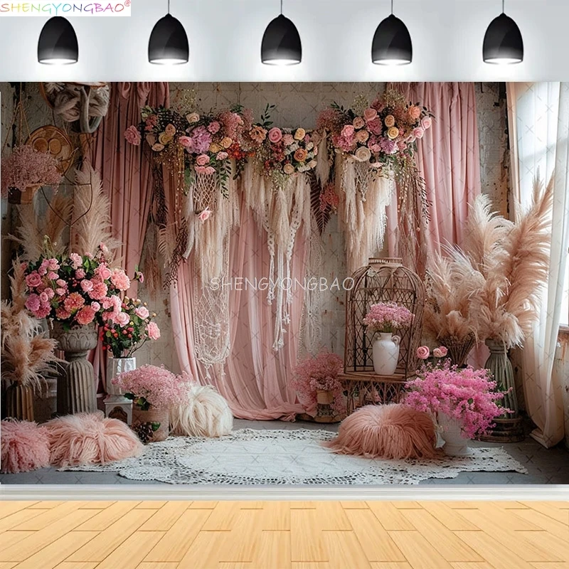 Boho Dreamy Romantic Wedding Ceremony Photography Backdrops Birthday Party Vintage Elegant Floral Arch Photo Background HS-01
Boho Dreamy Romantic Wedding Ceremony Photography Backdrops Birthday Party Vintage Elegant Floral Arch Photo Background HS-01