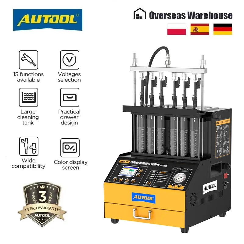 AUTOOL CT500 Автомобильный GDI EFI тестер для очистки топливных форсунок 6-цилиндровый тест на литье обратная промывка очиститель бензиновых форсунок
AUTOOL CT500 Автомобильный GDI EFI тестер для очистки топливных форсунок 6-цилиндровый тест на литье обратная промывка очиститель бензиновых форсунок