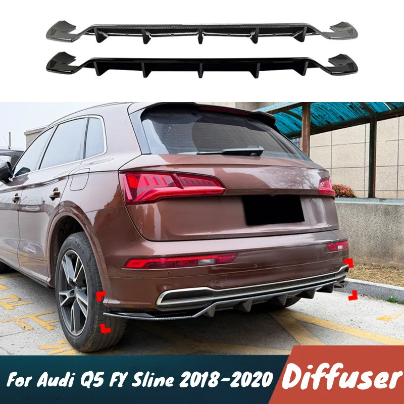 Для Audi Q5 FY Sline 2018-2020: Задний бампер, диффузор, спойлер, крыло, черный карбоновый обвес, внешние тюнинг-аксессуары
Для Audi Q5 FY Sline 2018-2020: Задний бампер, диффузор, спойлер, крыло, черный карбоновый обвес, внешние тюнинг-аксессуары