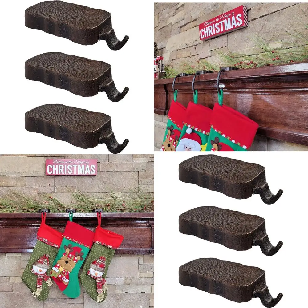 Set of 3 Log-Style Heavy-Duty Low Profile Christmas Stocking Hangers
Set of 3 Log-Style Heavy-Duty Low Profile Christmas Stocking Hangers