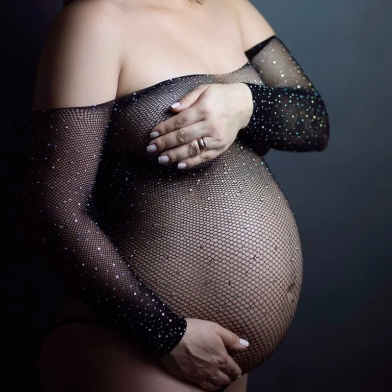 Maternity Dresses Photoshoot Body Rhinestones Crystal Bodysuit Baby Shower Clothing for Pregnant Woman
Maternity Dresses Photoshoot Body Rhinestones Crystal Bodysuit Baby Shower Clothing for Pregnant Woman