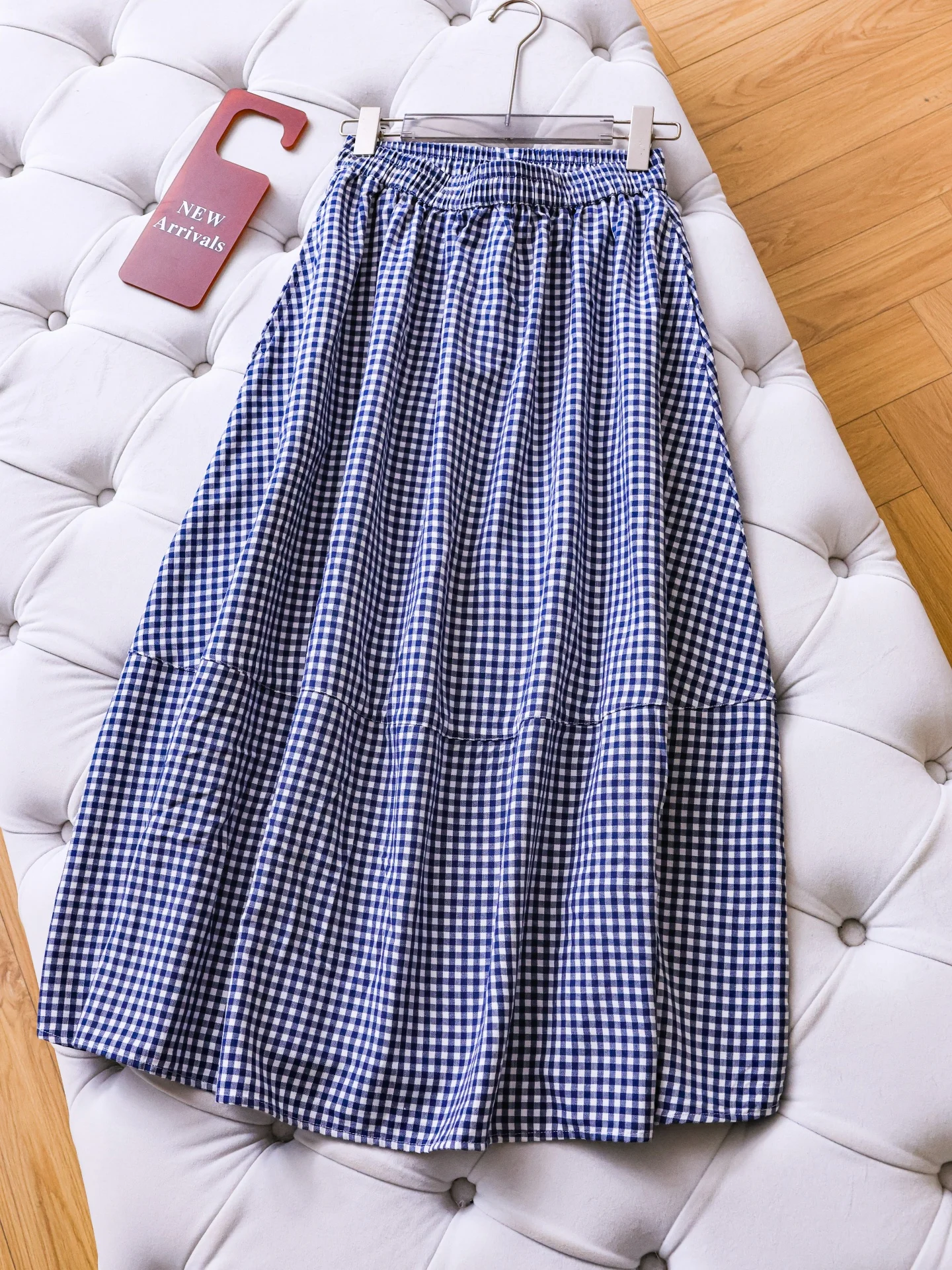 High Waist Plaid Elastic Loose Women's Skirt Color Block Flower Bud Long Dress Lazy Sensation Skirt Half Body E481
High Waist Plaid Elastic Loose Women's Skirt Color Block Flower Bud Long Dress Lazy Sensation Skirt Half Body E481