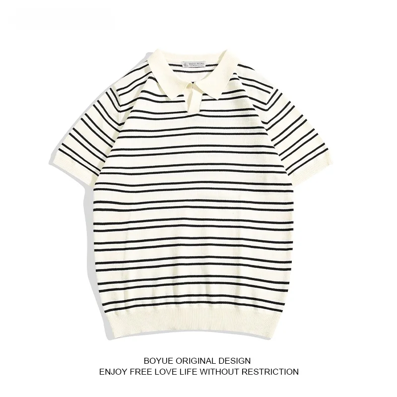Мужская летняя футболка BOYUE из ледяного шелка в полоску, вязаная, с коротким рукавом, в стиле колор-блок, повседневная, свободного кроя, молодежная, модная
Мужская летняя футболка BOYUE из ледяного шелка в полоску, вязаная, с коротким рукавом, в стиле колор-блок, повседневная, свободного кроя, молодежная, модная