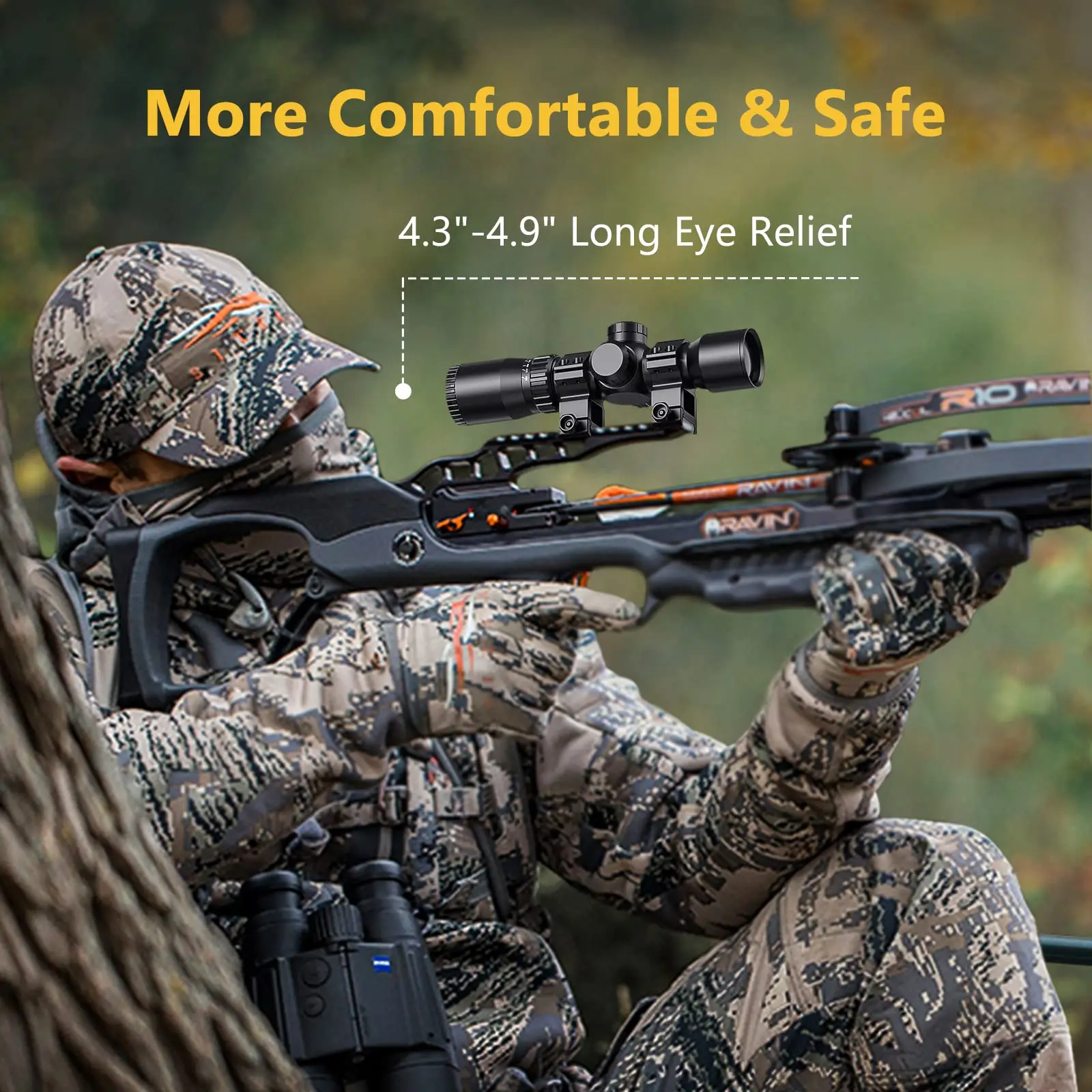 MidTen 1.5-5x32 Crossbow Scope 20-100 Yards Ballistic Reticle 300-450 FPS Red Green Illuminated Optic Hunting
MidTen 1.5-5x32 Crossbow Scope 20-100 Yards Ballistic Reticle 300-450 FPS Red Green Illuminated Optic Hunting
