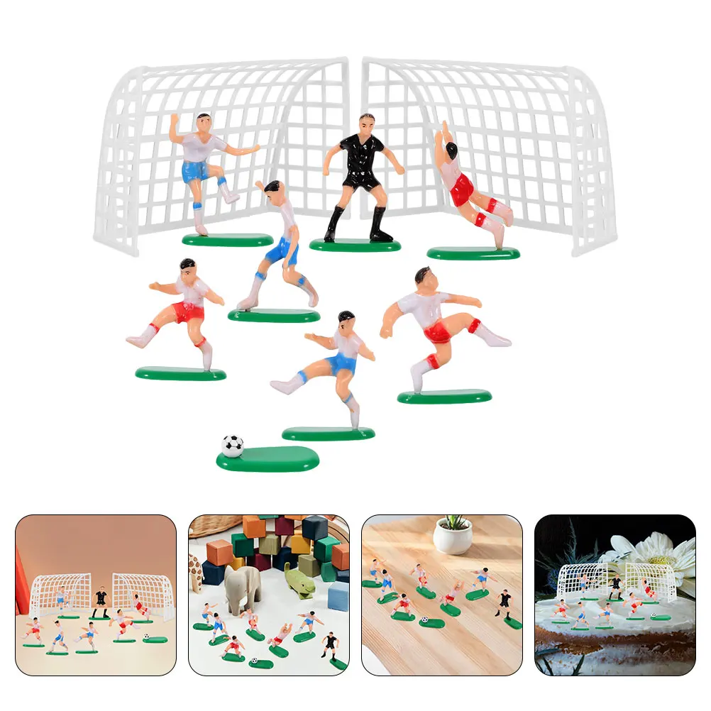 2 Sets Football Decorations Plastic Cake Decor Mini Soccer Field Figures 7 Players 2 Goals Reusable Safe Party Supplies
2 Sets Football Decorations Plastic Cake Decor Mini Soccer Field Figures 7 Players 2 Goals Reusable Safe Party Supplies