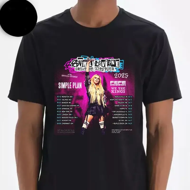 Avril Lavigne Greatest Hits 2025 Tour T shirt size S 5XL
Avril Lavigne Greatest Hits 2025 Tour T shirt size S 5XL