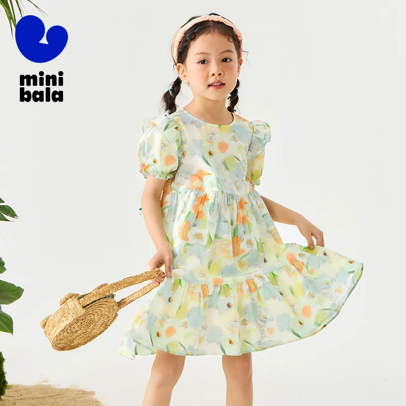 Mini Bala Girls Cotton Bubble Sleeve Dress Trendy Summer New Fashionable Baby Girl Dress
Mini Bala Girls Cotton Bubble Sleeve Dress Trendy Summer New Fashionable Baby Girl Dress