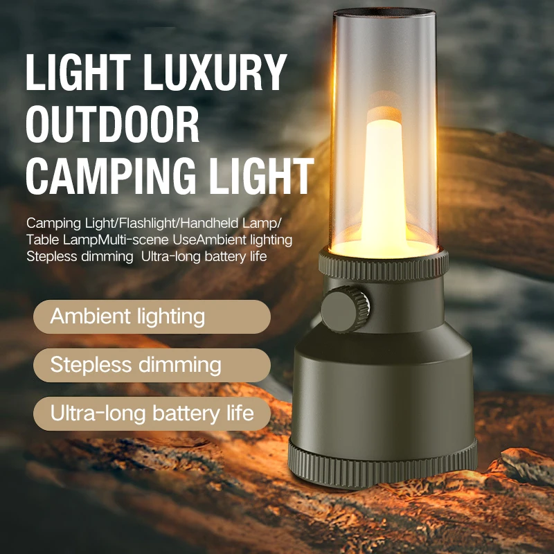 Multi-functional Outdoor Camping Light with Extended Battery Life, Emergency Illumination, and Stepless Dimming
Multi-functional Outdoor Camping Light with Extended Battery Life, Emergency Illumination, and Stepless Dimming