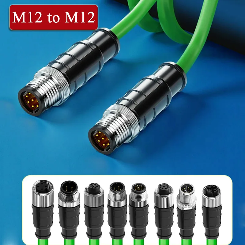 M12 8Pin to M12 Industrial Network Cable Male to Male to Female 4Pin A D X Type Aviation Plug High-flexibility Encoder Wire
M12 8Pin to M12 Industrial Network Cable Male to Male to Female 4Pin A D X Type Aviation Plug High-flexibility Encoder Wire