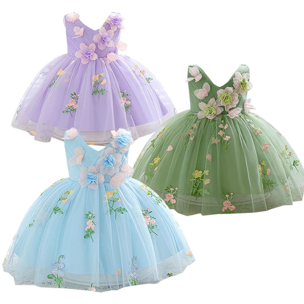 Summer New Fairy Forest Green Princess Dress for Baby Girls Fluffy Flower Applique Toddler Girl Dress Formal Evening Prom Dress
Summer New Fairy Forest Green Princess Dress for Baby Girls Fluffy Flower Applique Toddler Girl Dress Formal Evening Prom Dress
