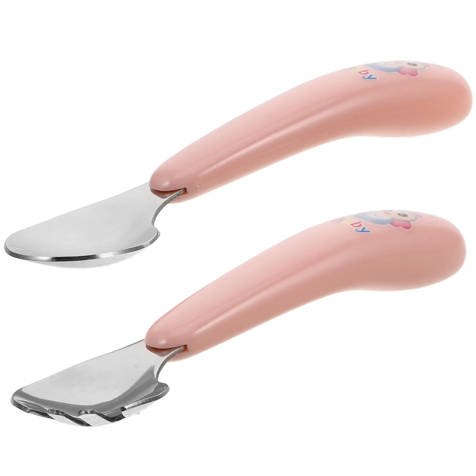 1Pair Baby Feeding Curved Spoon Fork Set Creative Pattern Toddler Utensils Travel Essentials Silverware Lunch Box
1Pair Baby Feeding Curved Spoon Fork Set Creative Pattern Toddler Utensils Travel Essentials Silverware Lunch Box