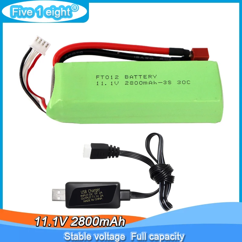 High Performance Battery 11.1V 2800Mah 3S 30C Large Capacity LiPo Battery T plug for RC Car Airplane Boat Quadcopter FT012
High Performance Battery 11.1V 2800Mah 3S 30C Large Capacity LiPo Battery T plug for RC Car Airplane Boat Quadcopter FT012