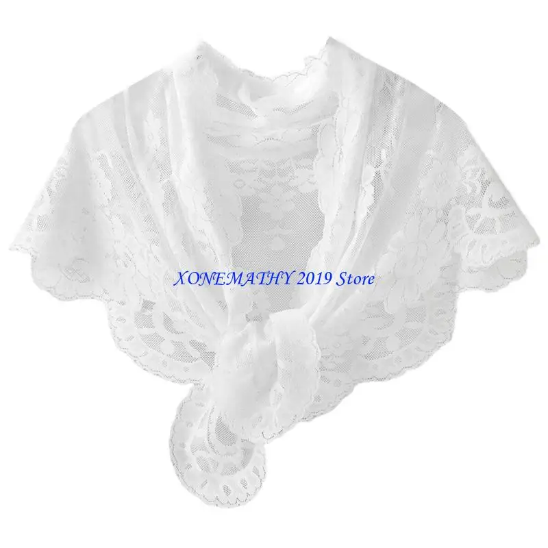 F42F Lace Trim Headscarf Breathable Lightweight Covering for Daily Wear Travel
F42F Lace Trim Headscarf Breathable Lightweight Covering for Daily Wear Travel