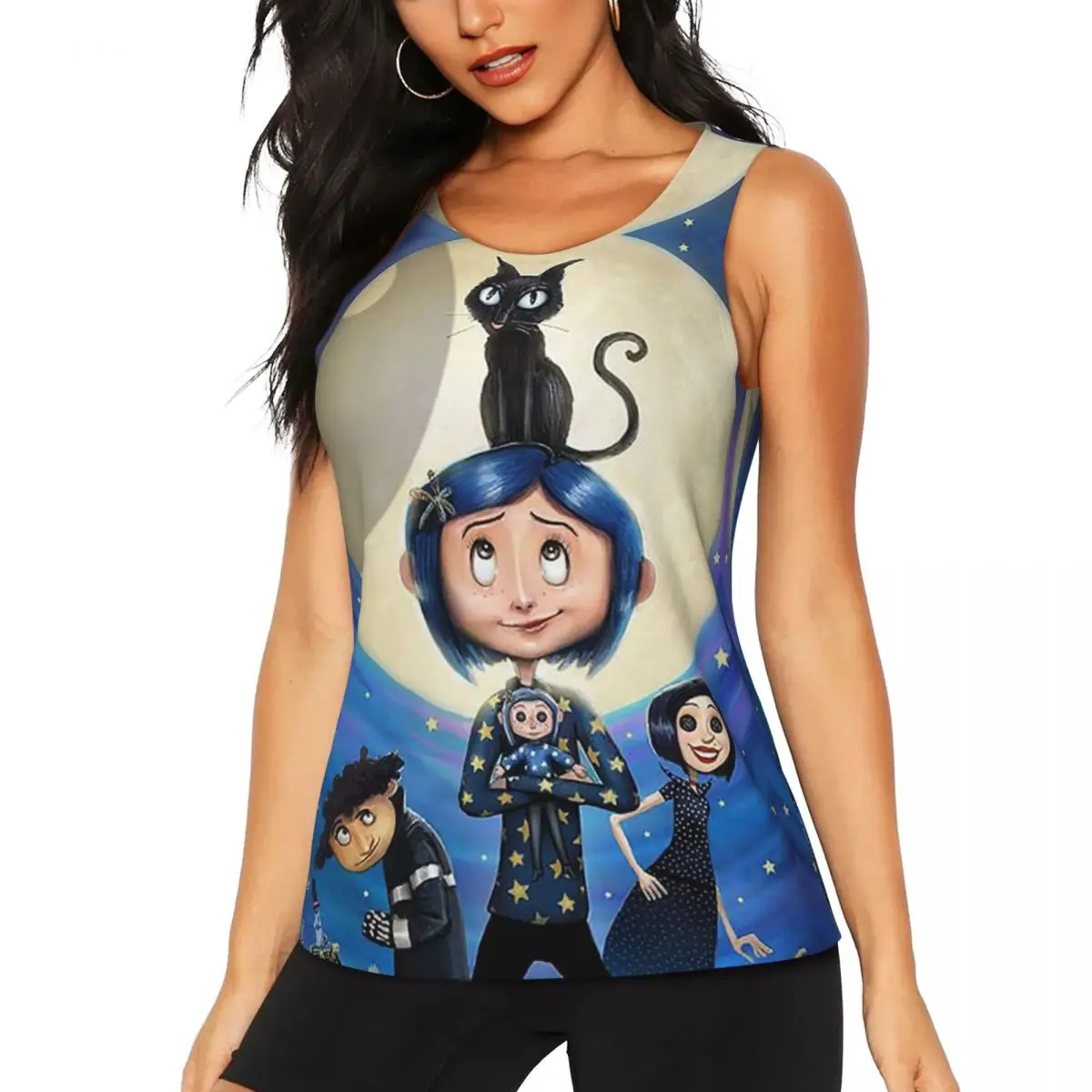 Сделанные на заказ футболки для йоги Coraline & The Secret Door для женщин, тренировочные топы для спортзала
Сделанные на заказ футболки для йоги Coraline & The Secret Door для женщин, тренировочные топы для спортзала