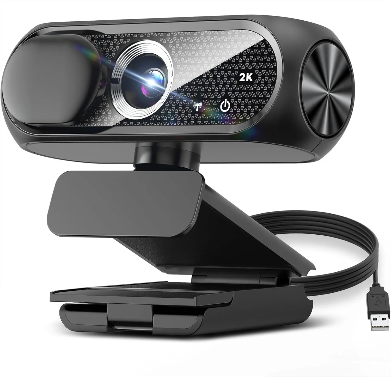 2K Webcam With Microphone, Noise Cancellation, Privacy Cover, Wide-Angle Lens, Auto Light Correction, Plug And Play USB Webcam For Laptop Desktop PC Mac Video Calls Streaming
2K Webcam With Microphone, Noise Cancellation, Privacy Cover, Wide-Angle Lens, Auto Light Correction, Plug And Play USB Webcam For Laptop Desktop PC Mac Video Calls Streaming