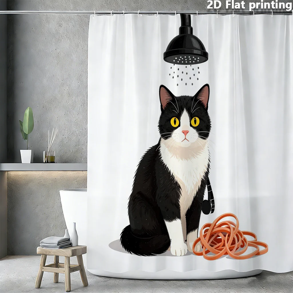 Cute Funny Cat Shower Curtain Waterproof Bathroom Curtain Decor Idea 180x180cm Novelty Pet Shower Curtain Home Accessories Bathr
Cute Funny Cat Shower Curtain Waterproof Bathroom Curtain Decor Idea 180x180cm Novelty Pet Shower Curtain Home Accessories Bathr