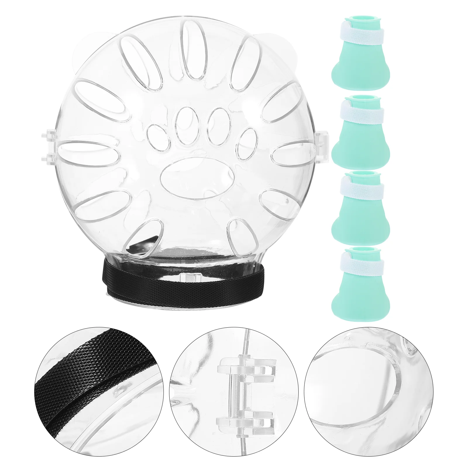 1 Set of Anti-biting Anti-licking Cat Breathable Kitten Space Hood Clear Cat Head Shield With Claw Protector
1 Set of Anti-biting Anti-licking Cat Breathable Kitten Space Hood Clear Cat Head Shield With Claw Protector