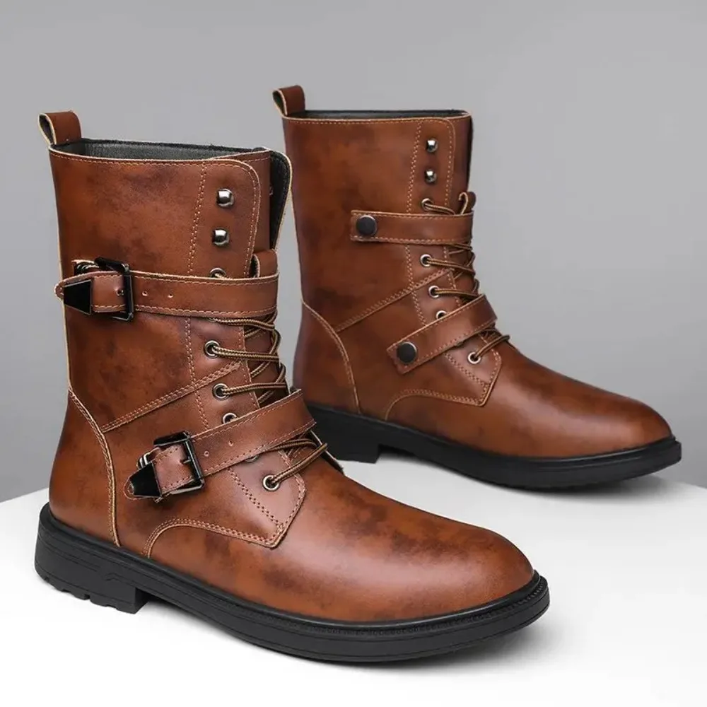 Motorcycle Riding Leather Boots British Style High Cut Fashionable Chelsea Casual Boots Tall Motorcycle Men's Boots
Motorcycle Riding Leather Boots British Style High Cut Fashionable Chelsea Casual Boots Tall Motorcycle Men's Boots