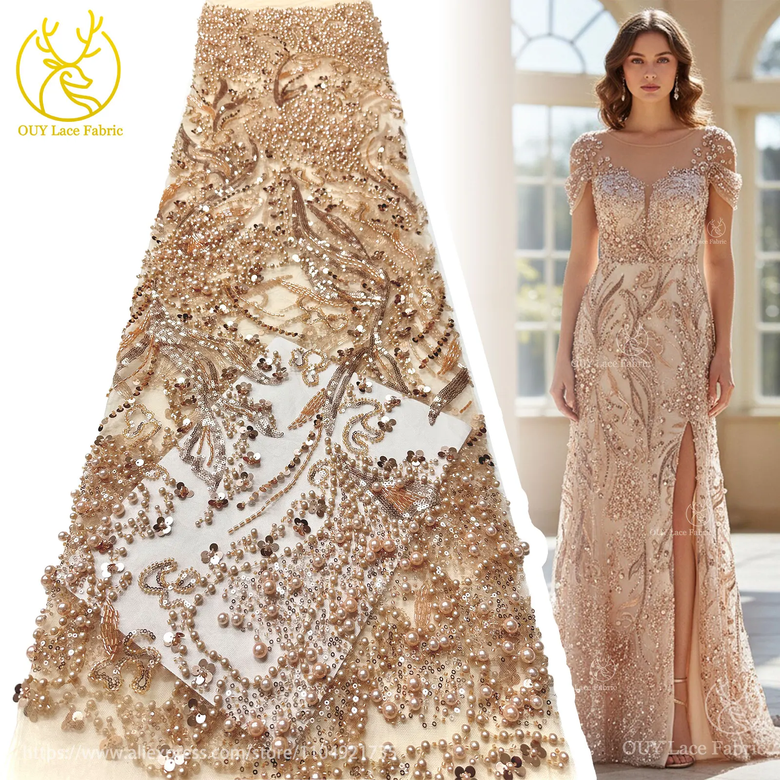 Новый дизайн, роскошный африканский нигерийский художественный узор, ручная работа, тяжелая кружевная ткань с блестками и бисером, 2025 год, французские вечерние банкетные платья
Новый дизайн, роскошный африканский нигерийский художественный узор, ручная работа, тяжелая кружевная ткань с блестками и бисером, 2025 год, французские вечерние банкетные платья