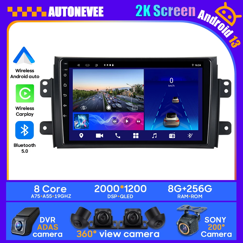 Android 13 For Suzuki SX4 1 2006 - 2014 Multimedia Car Player Stereo GPS High-performance CPU Auto Radio DVD Navigation AUTO Car
Android 13 For Suzuki SX4 1 2006 - 2014 Multimedia Car Player Stereo GPS High-performance CPU Auto Radio DVD Navigation AUTO Car