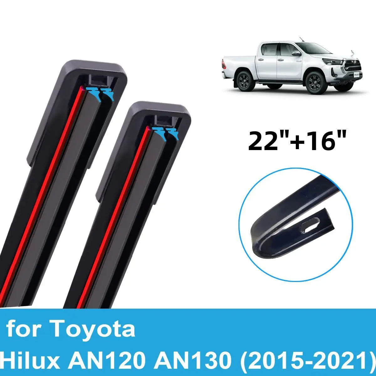 2PCS Car Wiper Blades for 2015-2021 Toyota Hilux AN120 AN130 Front Windscreen Windshield Double Rubber Car Accessories 2020 2021
2PCS Car Wiper Blades for 2015-2021 Toyota Hilux AN120 AN130 Front Windscreen Windshield Double Rubber Car Accessories 2020 2021
