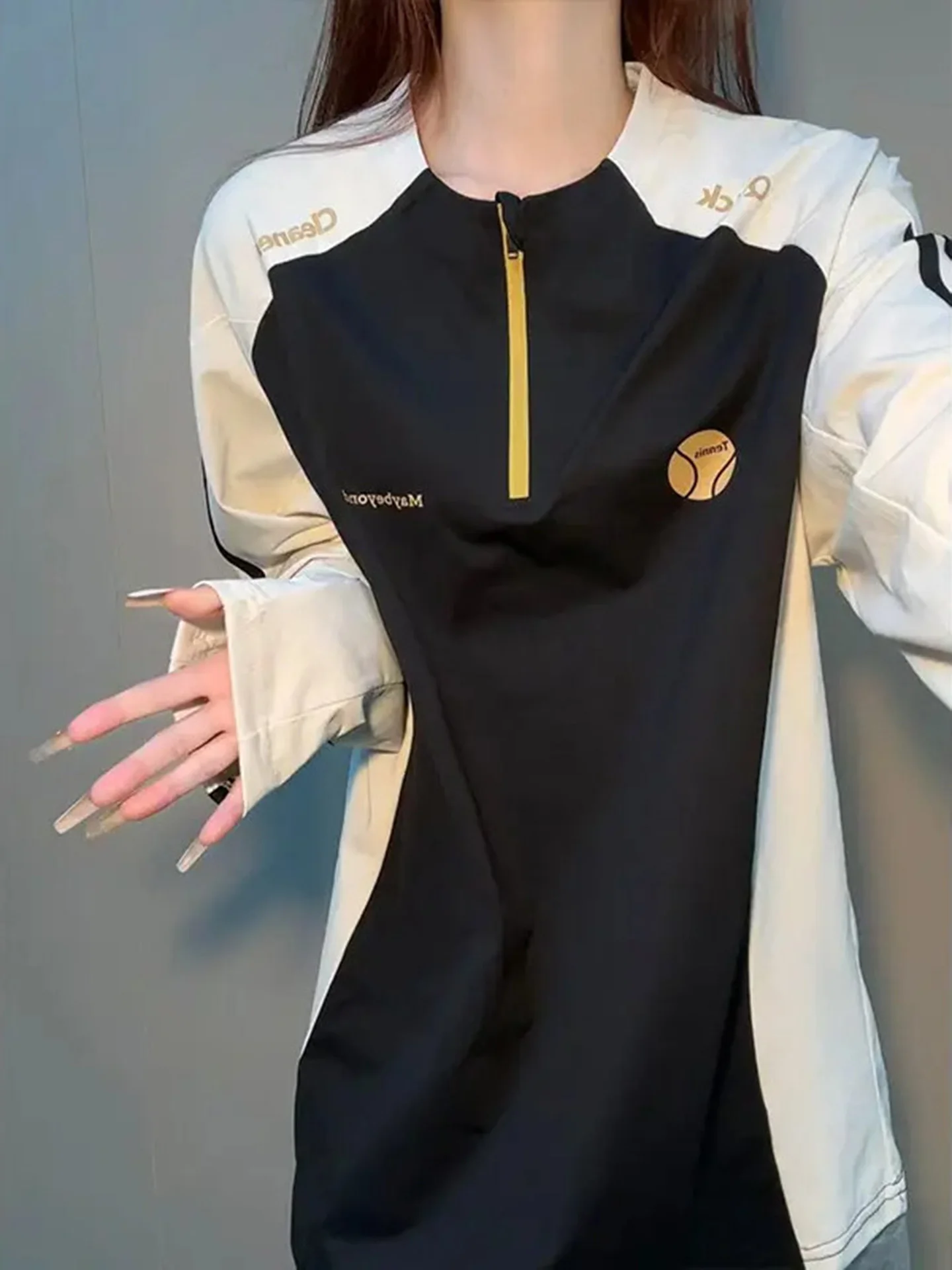 Американская толстовка на молнии с длинным рукавом и цветными вставками для весенне-осенних видов спорта на открытом воздухе, велоспорта, бадминтона
Американская толстовка на молнии с длинным рукавом и цветными вставками для весенне-осенних видов спорта на открытом воздухе, велоспорта, бадминтона