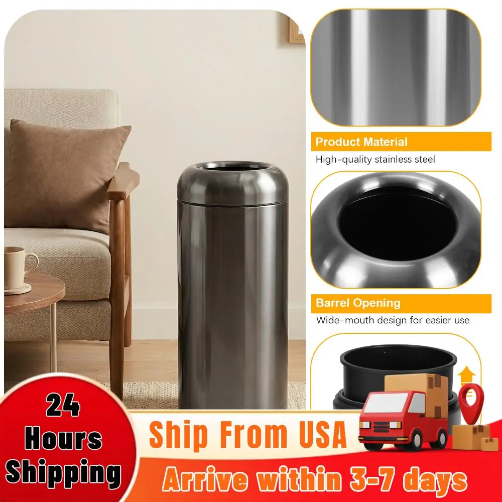 16 Gallon Commercial Big Garbage Bin with Detachable Lid Multi-Purpose Waste Bin Wear Resist for Home/Office/Restaurant/Restroom
16 Gallon Commercial Big Garbage Bin with Detachable Lid Multi-Purpose Waste Bin Wear Resist for Home/Office/Restaurant/Restroom