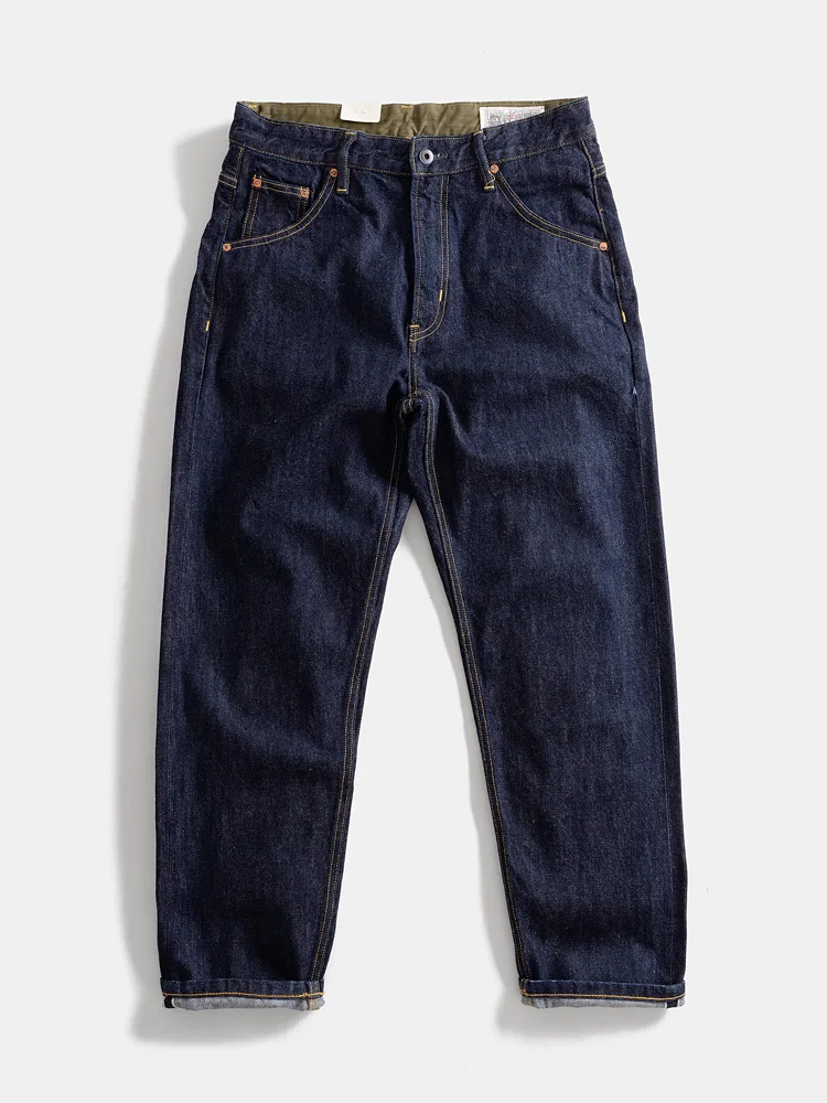 Heavyweight Selvedge Denim Autumn Winter Pure Cotton Straight Leg Loose Wide Leg Men's Jeans Casual Long Trousers Indigo
Heavyweight Selvedge Denim Autumn Winter Pure Cotton Straight Leg Loose Wide Leg Men's Jeans Casual Long Trousers Indigo