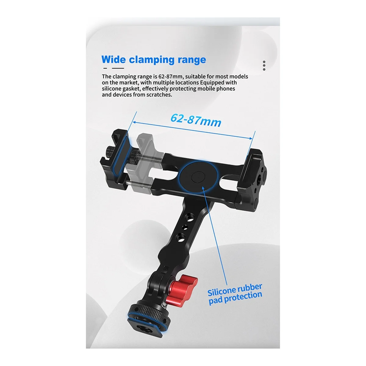 Mobile Phone Holder Multifunctional Cold Boot Mouth Rotating Phone Clip Aluminum
Mobile Phone Holder Multifunctional Cold Boot Mouth Rotating Phone Clip Aluminum