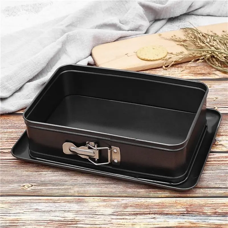 Carbon Steel Rectangular Cake Pan With Removable Bottom, Dishwasher Safe Baking Tin For Cheesecake, Tiramisu, Mousse-AA26
Carbon Steel Rectangular Cake Pan With Removable Bottom, Dishwasher Safe Baking Tin For Cheesecake, Tiramisu, Mousse-AA26