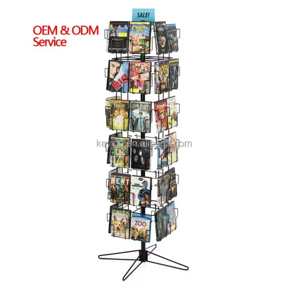 Изготовленный на заказ напольный спиннер, брошюр, проволочный карманный держатель, вращающаяся стойка для компакт-дисков
Изготовленный на заказ напольный спиннер, брошюр, проволочный карманный держатель, вращающаяся стойка для компакт-дисков