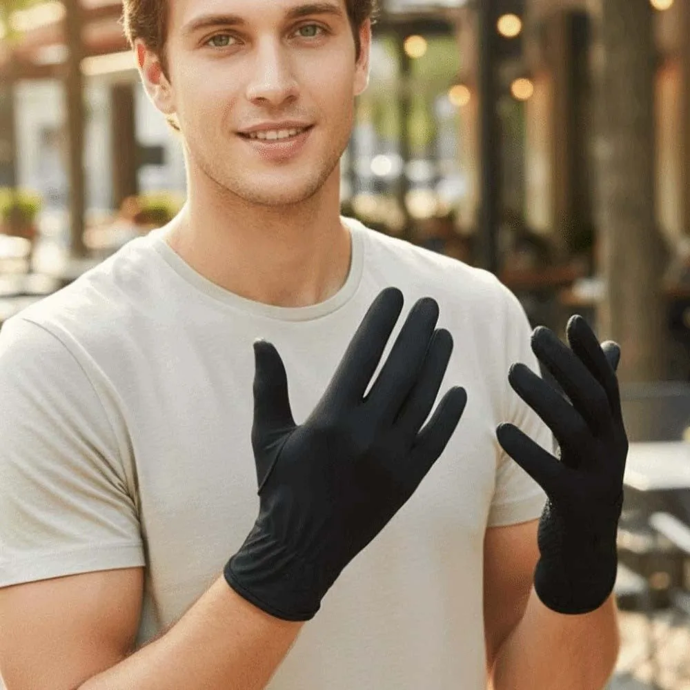 Breathable Sunscreen Gloves Silicone Anti Slip Quick Dry Ice Silk Riding Gloves Solid Color Thin Summer Driving Mittens Women
Breathable Sunscreen Gloves Silicone Anti Slip Quick Dry Ice Silk Riding Gloves Solid Color Thin Summer Driving Mittens Women